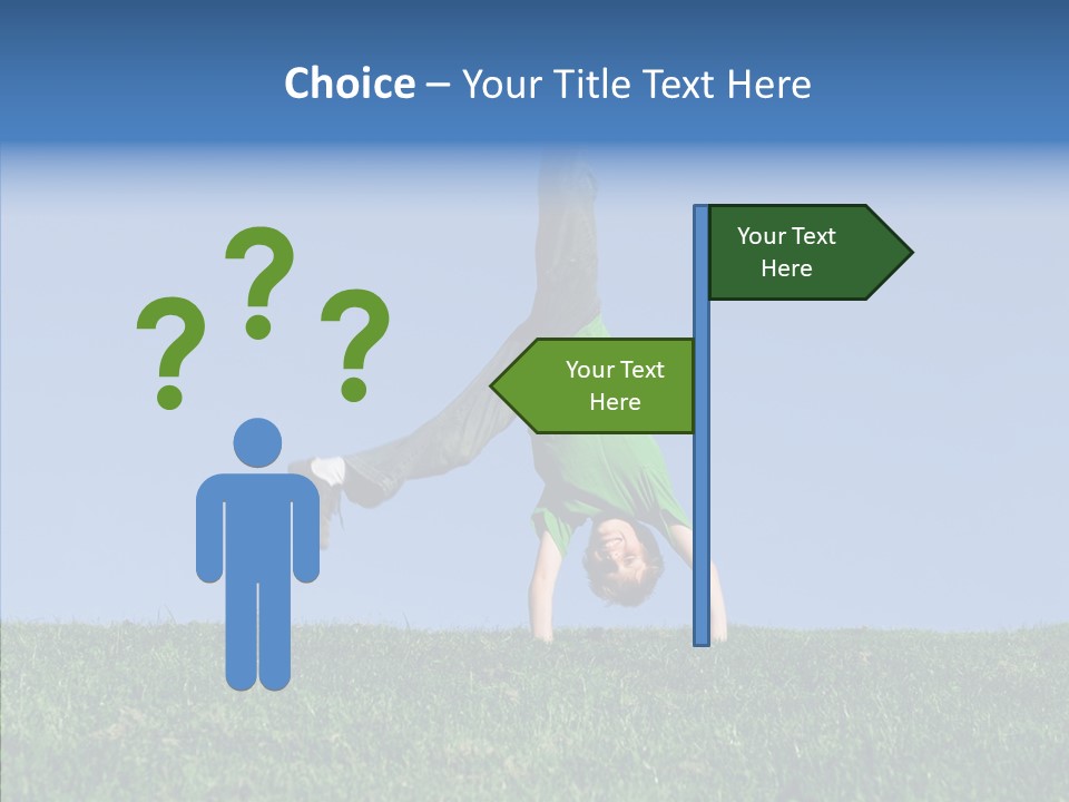 Tween Hilltop Cartwheel PowerPoint Template