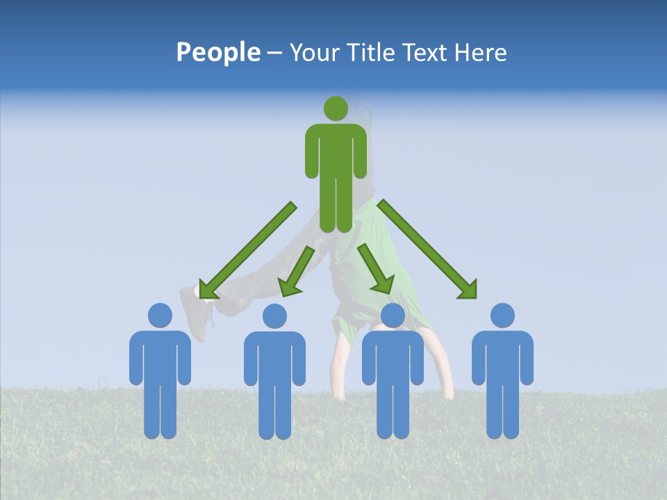 Tween Hilltop Cartwheel PowerPoint Template