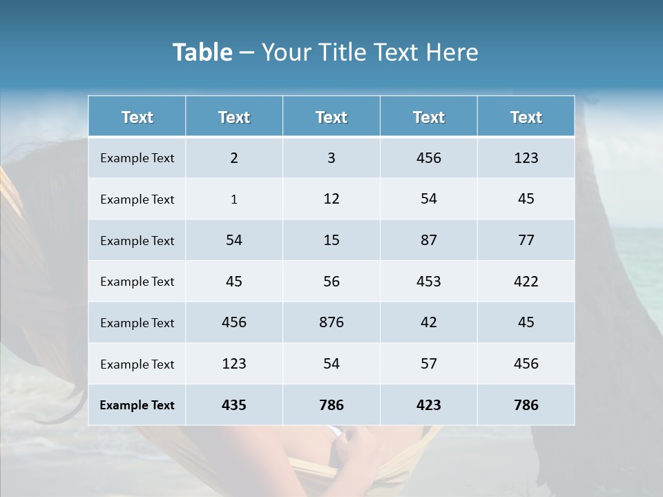 Li Ten Table Company PowerPoint Template