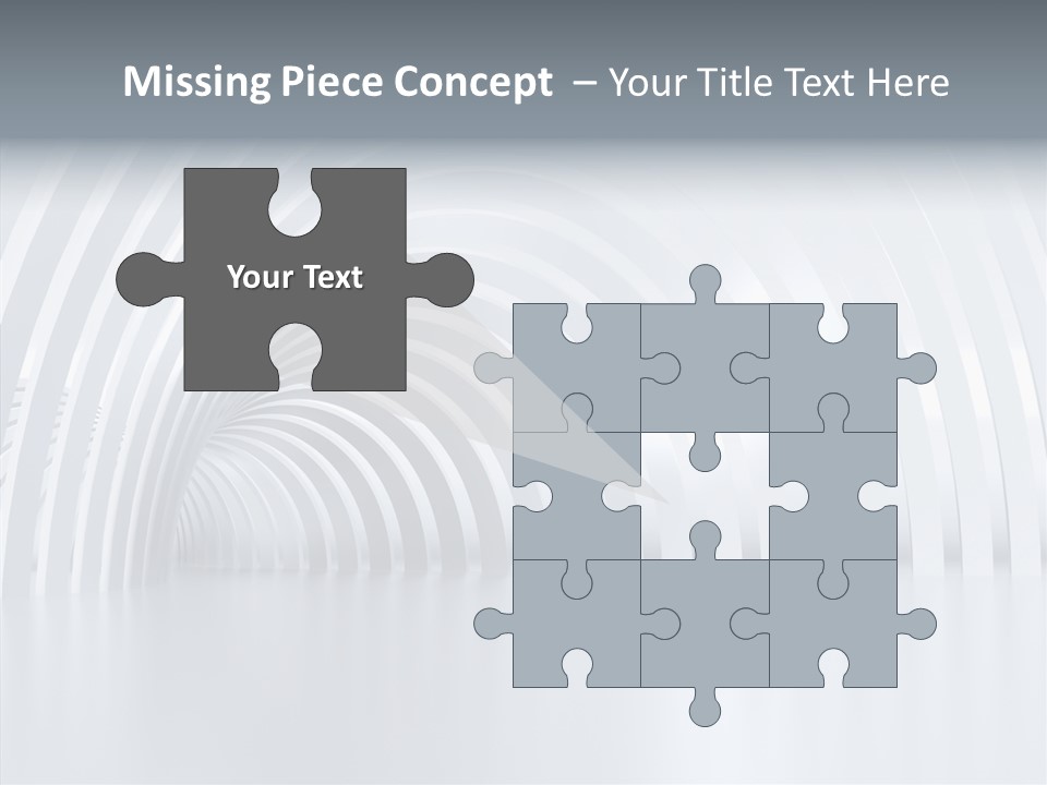 Hall Vanishing Illuminated PowerPoint Template