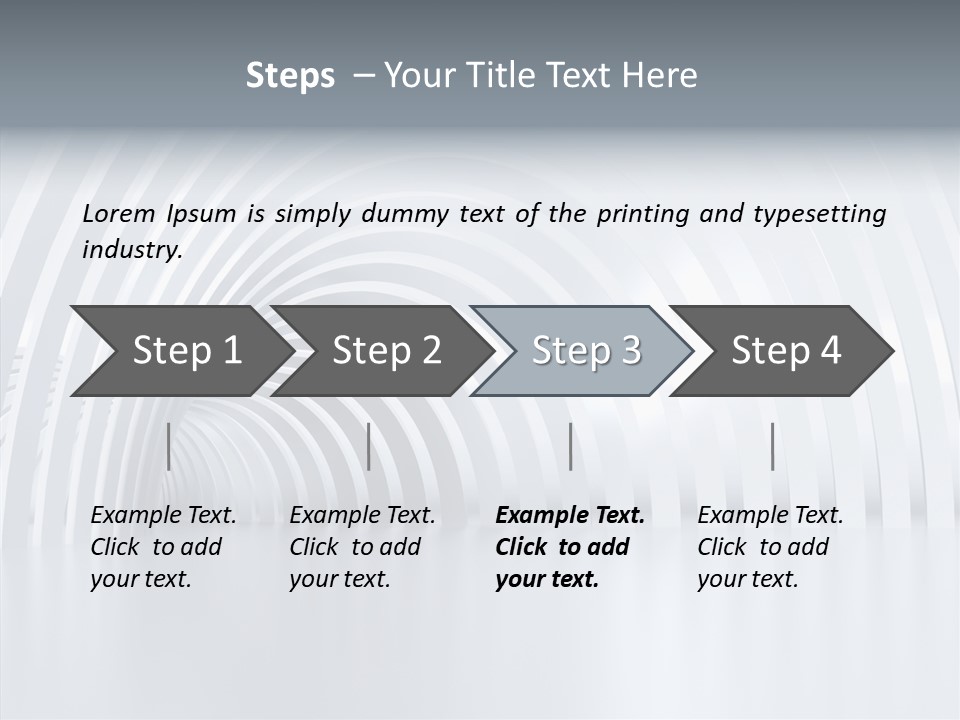 Hall Vanishing Illuminated PowerPoint Template
