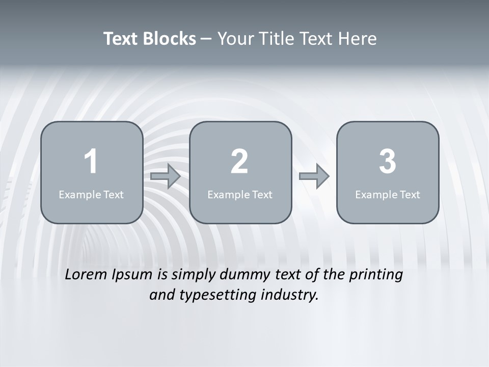 Hall Vanishing Illuminated PowerPoint Template