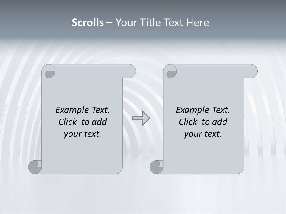Hall Vanishing Illuminated PowerPoint Template