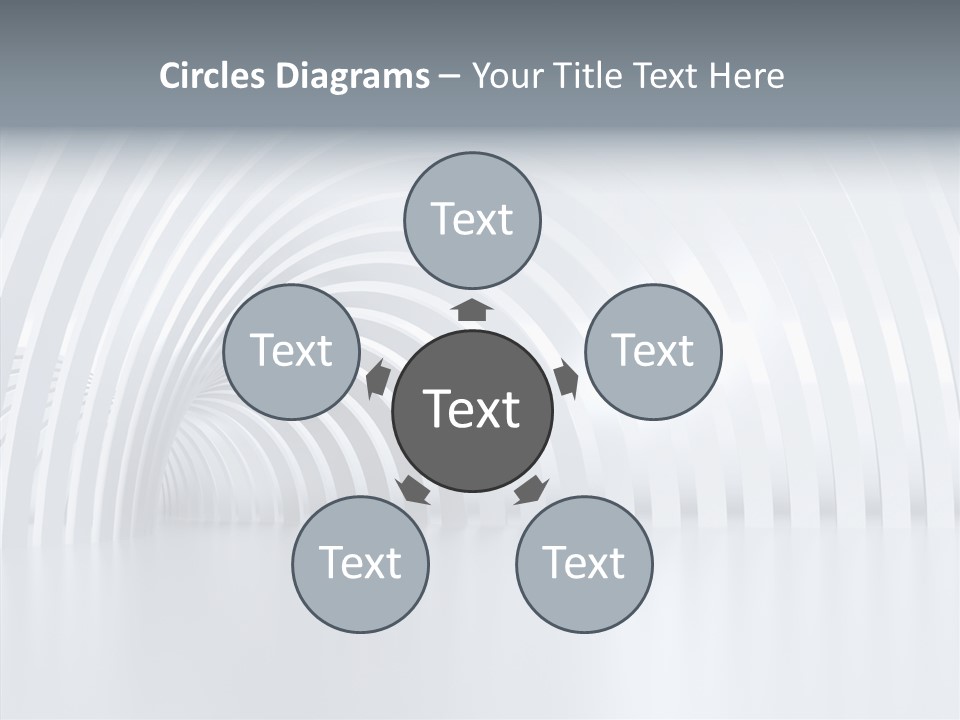 Hall Vanishing Illuminated PowerPoint Template