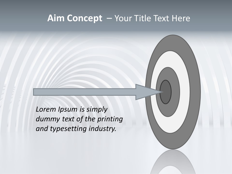 Hall Vanishing Illuminated PowerPoint Template