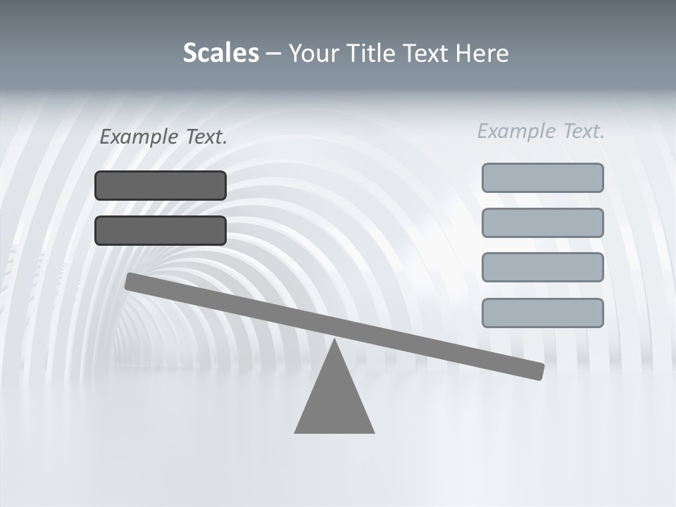 Hall Vanishing Illuminated PowerPoint Template