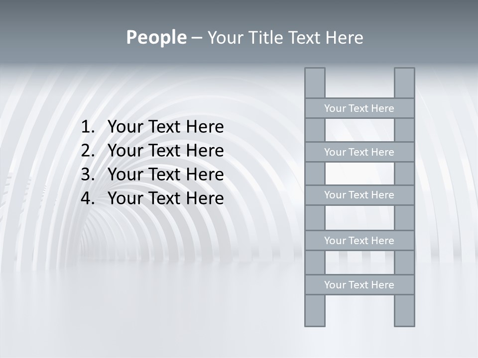 Hall Vanishing Illuminated PowerPoint Template