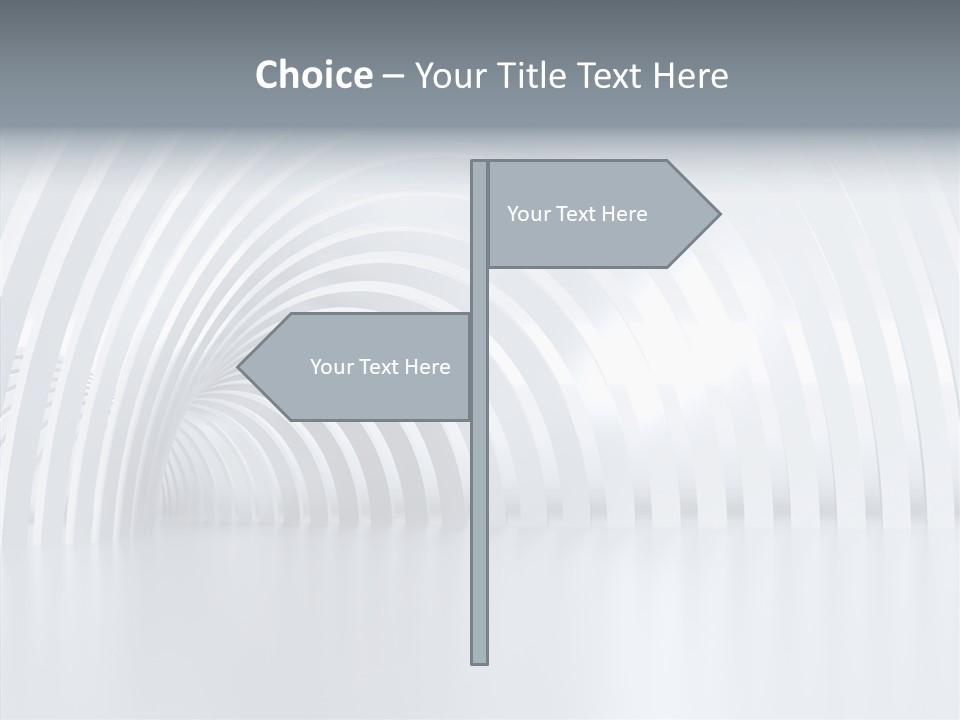 Hall Vanishing Illuminated PowerPoint Template