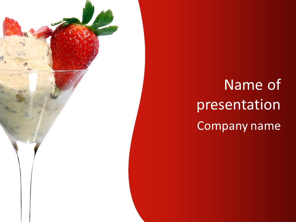 Eat Sugar Cream PowerPoint Template