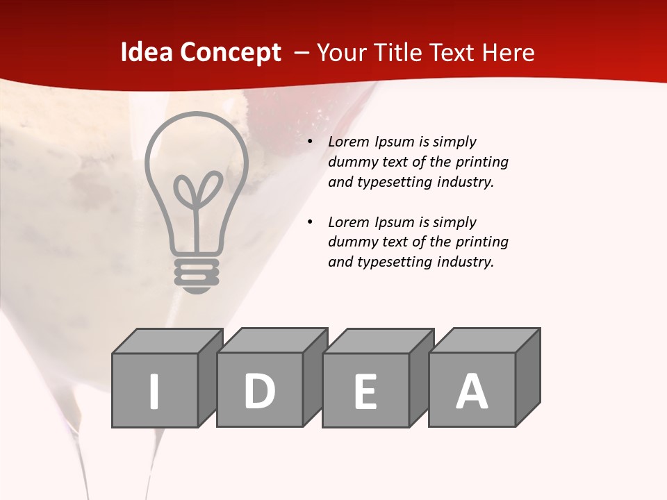 Eat Sugar Cream PowerPoint Template