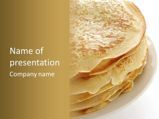 Pancake Bakery Food PowerPoint Template