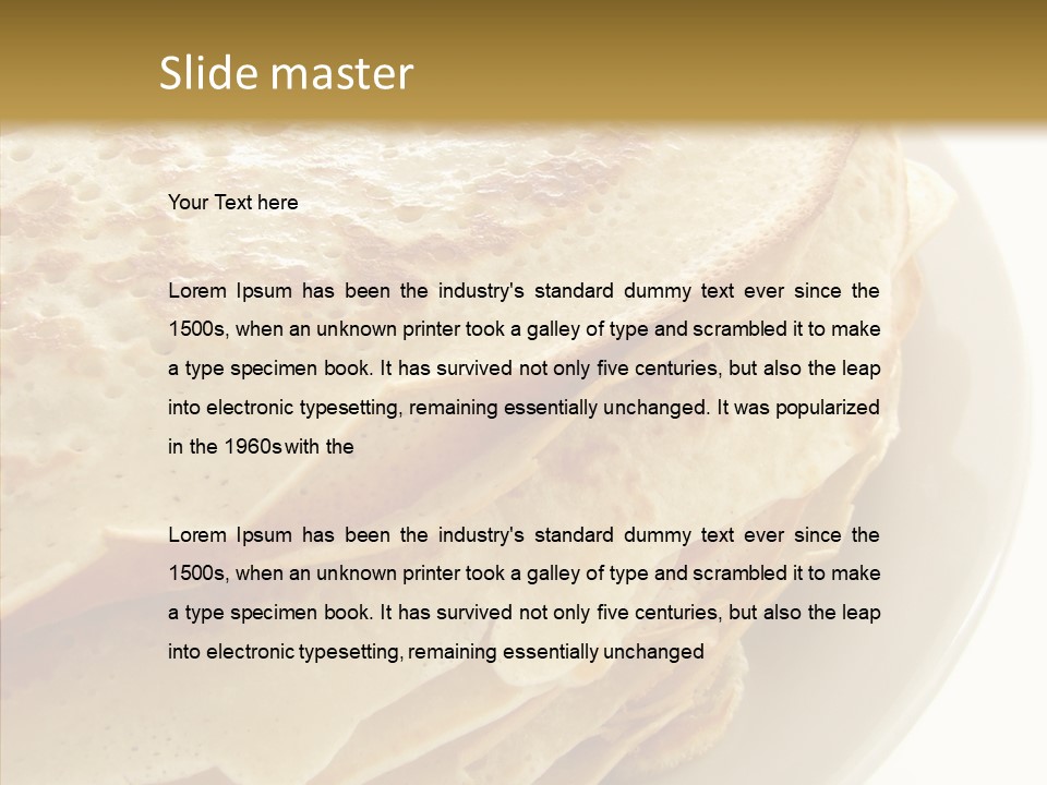 Pancake Bakery Food PowerPoint Template