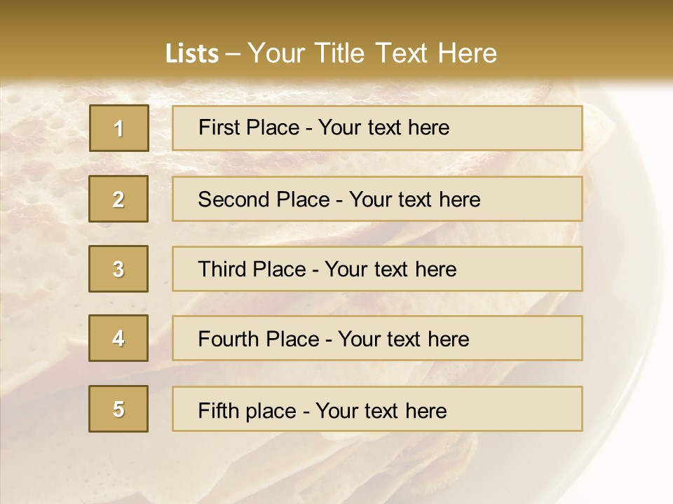 Pancake Bakery Food PowerPoint Template