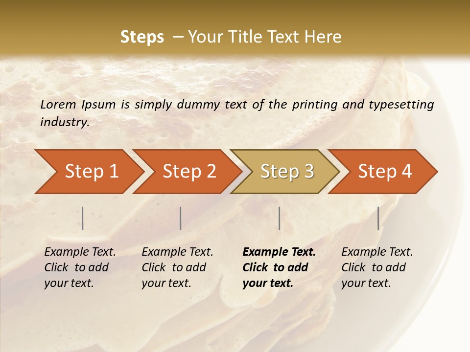 Pancake Bakery Food PowerPoint Template