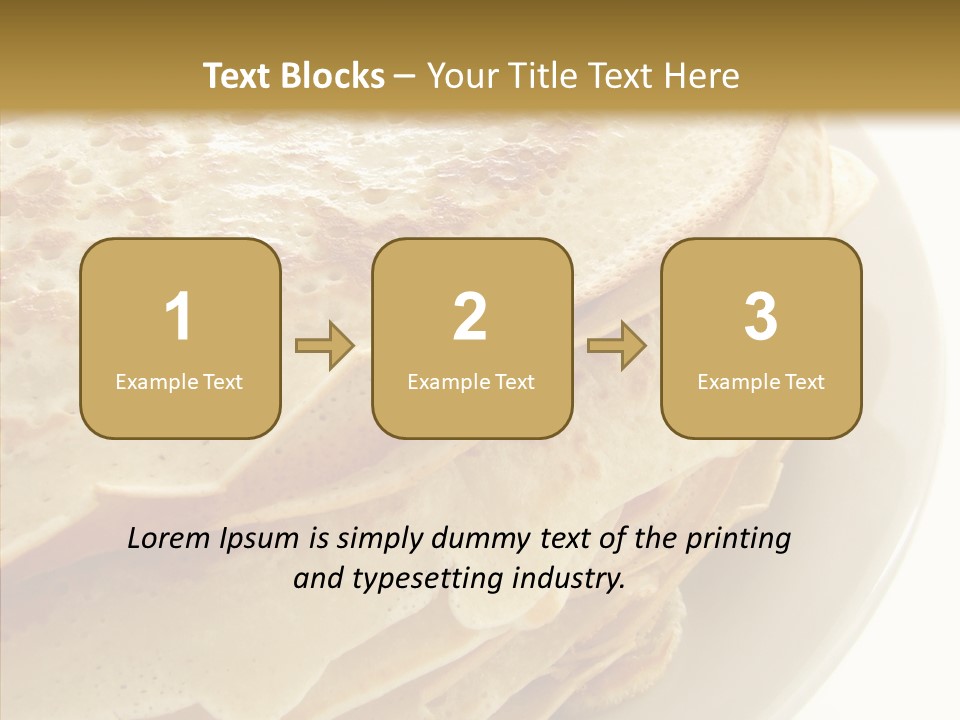 Pancake Bakery Food PowerPoint Template