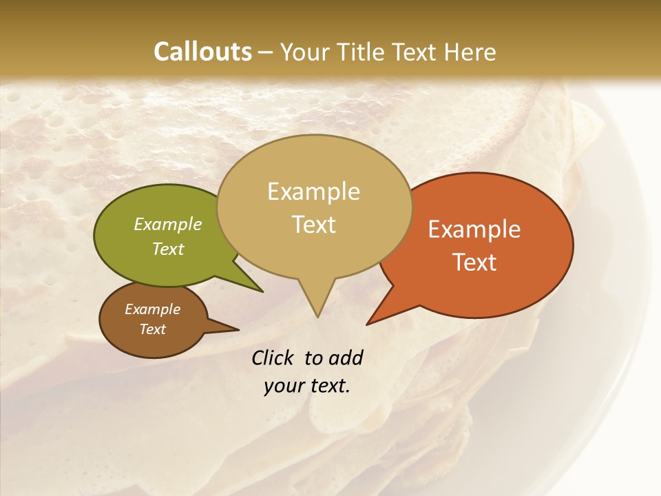 Pancake Bakery Food PowerPoint Template