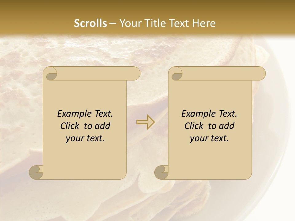 Pancake Bakery Food PowerPoint Template