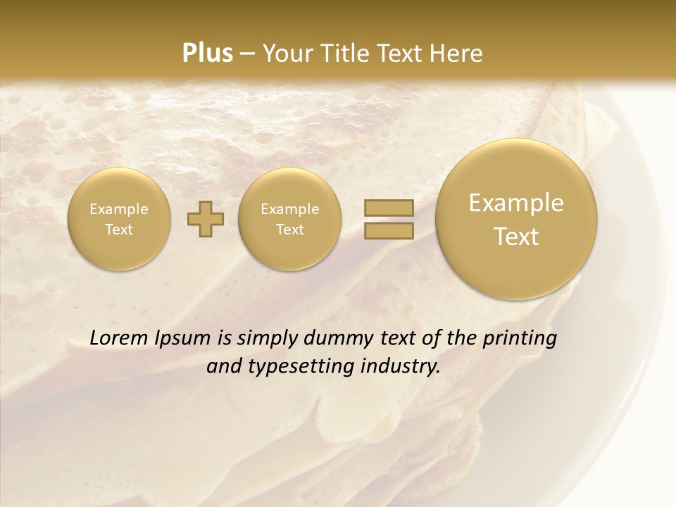 Pancake Bakery Food PowerPoint Template