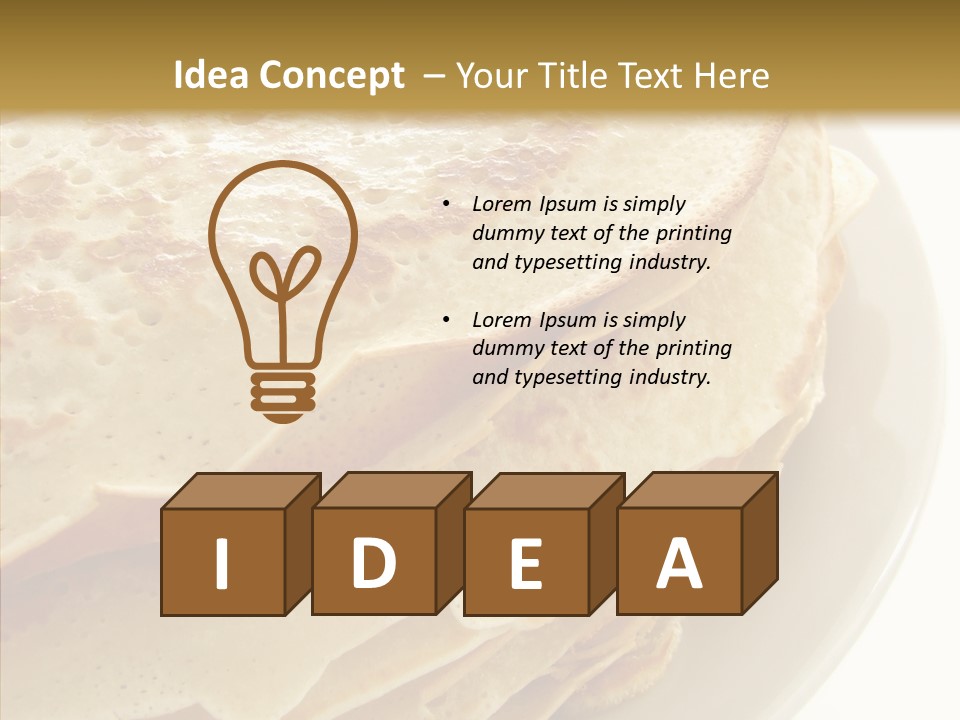 Pancake Bakery Food PowerPoint Template