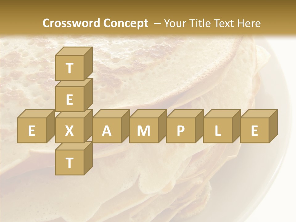 Pancake Bakery Food PowerPoint Template