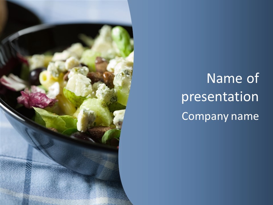 Grapes Setting Dinner PowerPoint Template