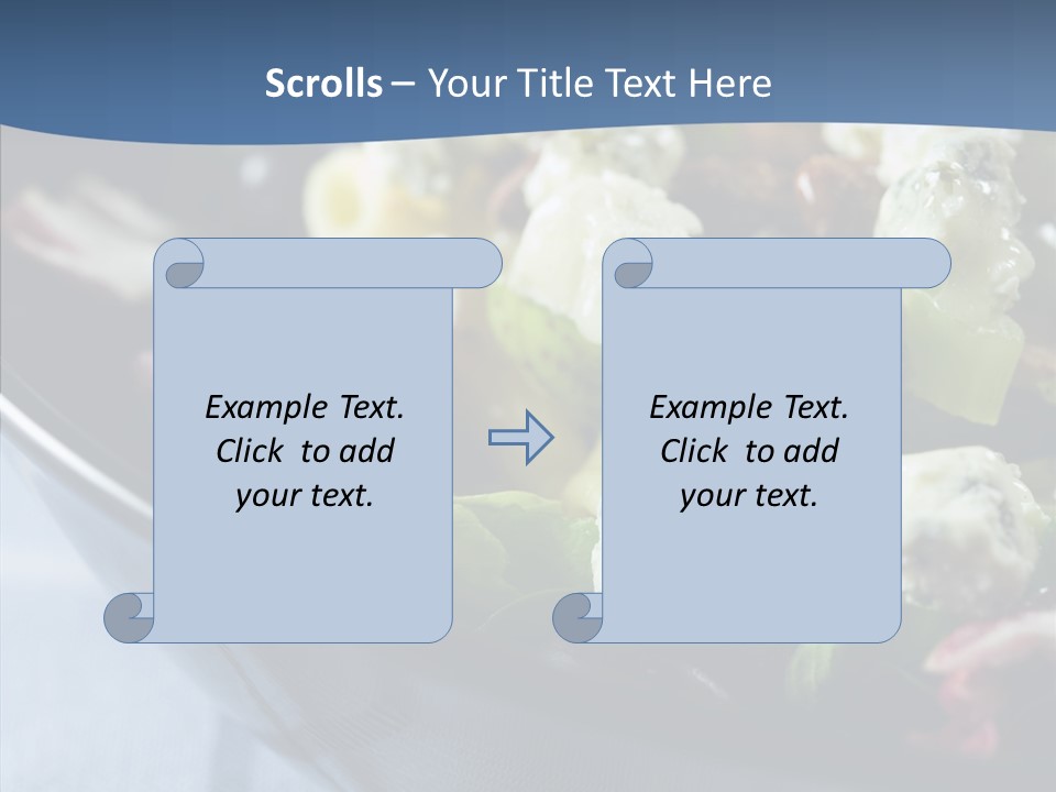 Grapes Setting Dinner PowerPoint Template
