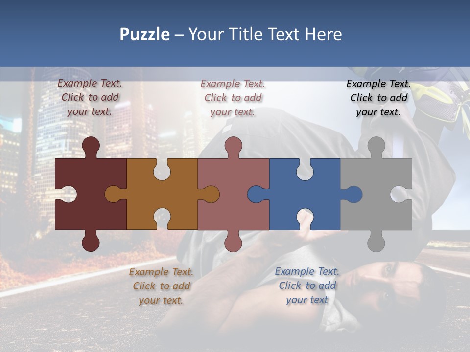 Travel Man Street PowerPoint Template