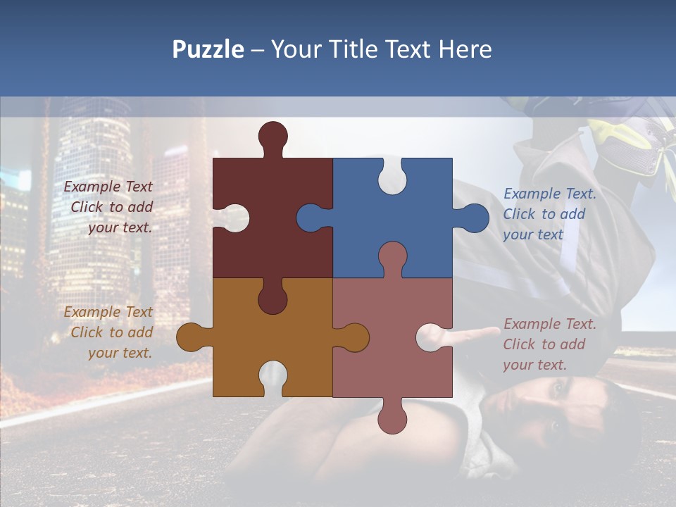 Travel Man Street PowerPoint Template