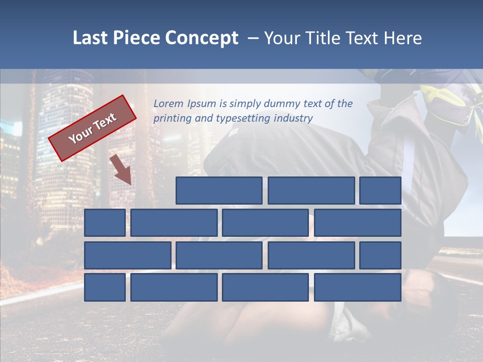 Travel Man Street PowerPoint Template