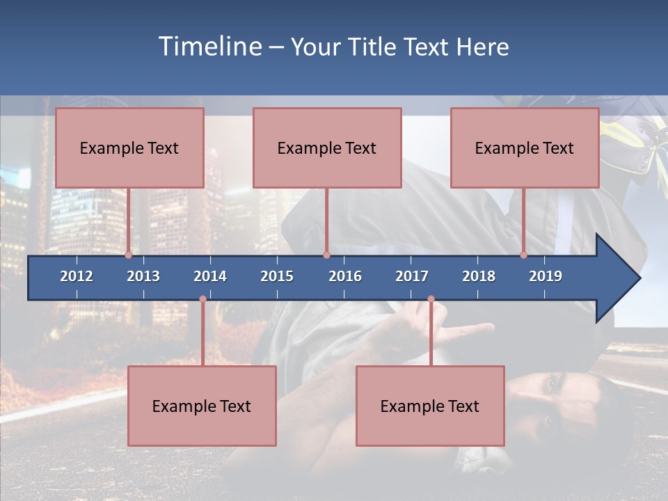 Travel Man Street PowerPoint Template