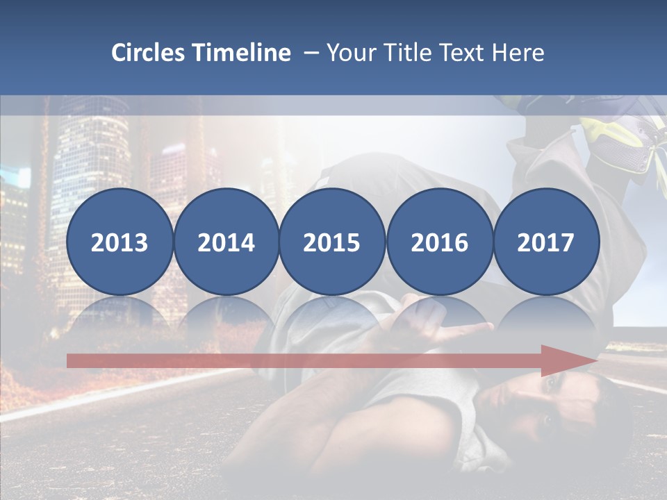 Travel Man Street PowerPoint Template