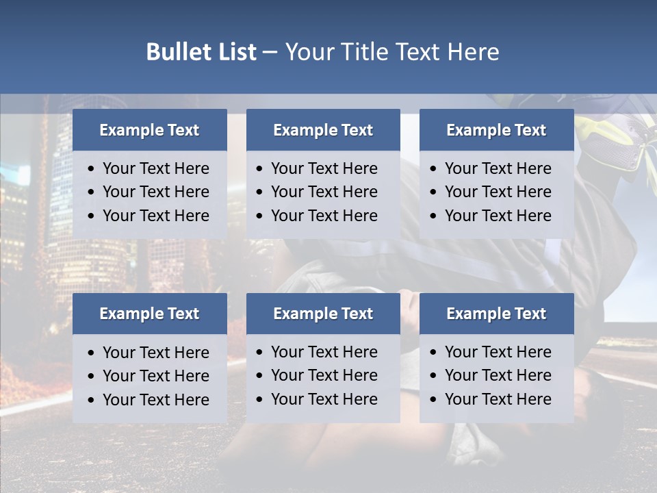 Travel Man Street PowerPoint Template