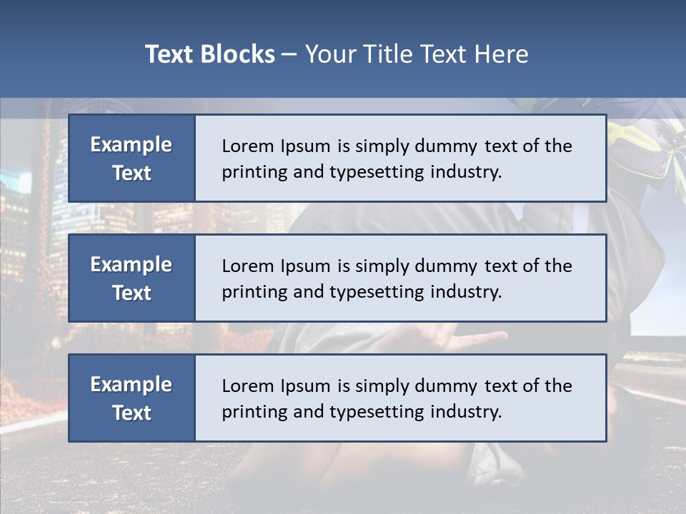 Travel Man Street PowerPoint Template
