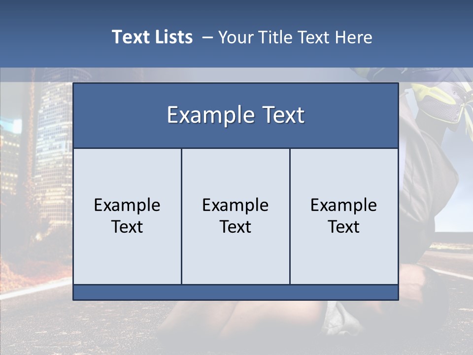 Travel Man Street PowerPoint Template