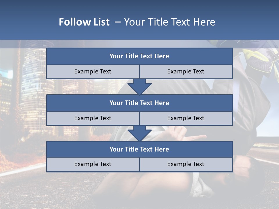 Travel Man Street PowerPoint Template