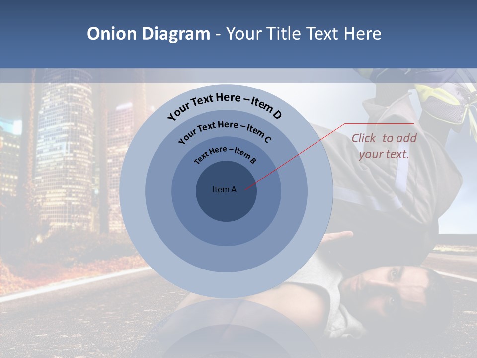 Travel Man Street PowerPoint Template