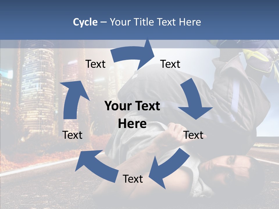 Travel Man Street PowerPoint Template