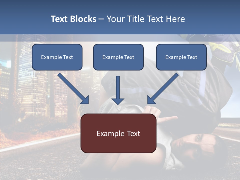 Travel Man Street PowerPoint Template
