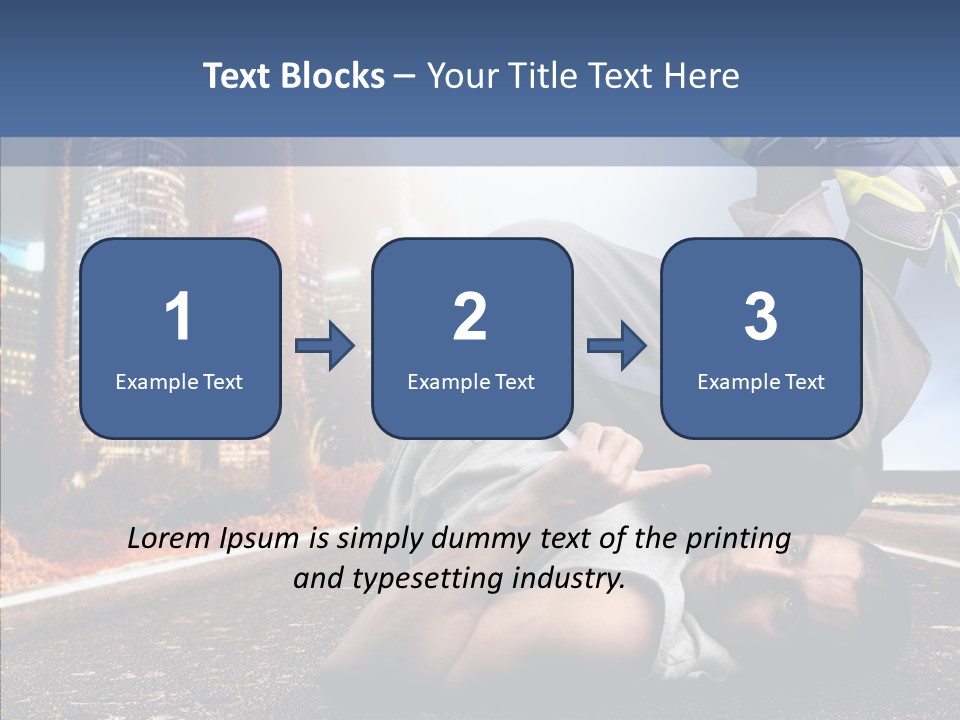 Travel Man Street PowerPoint Template