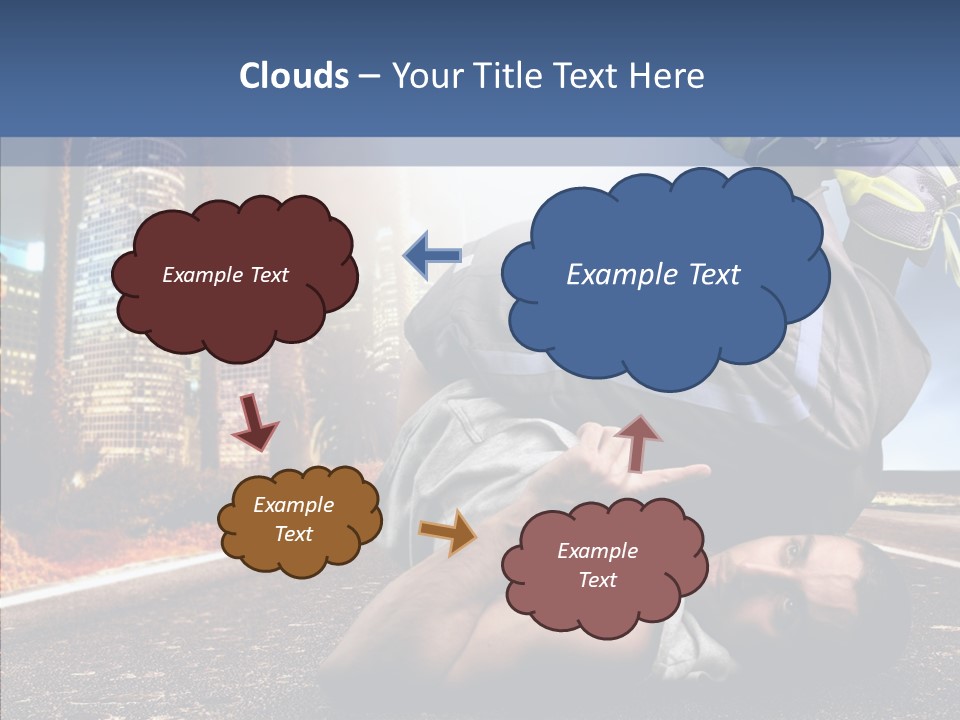 Travel Man Street PowerPoint Template