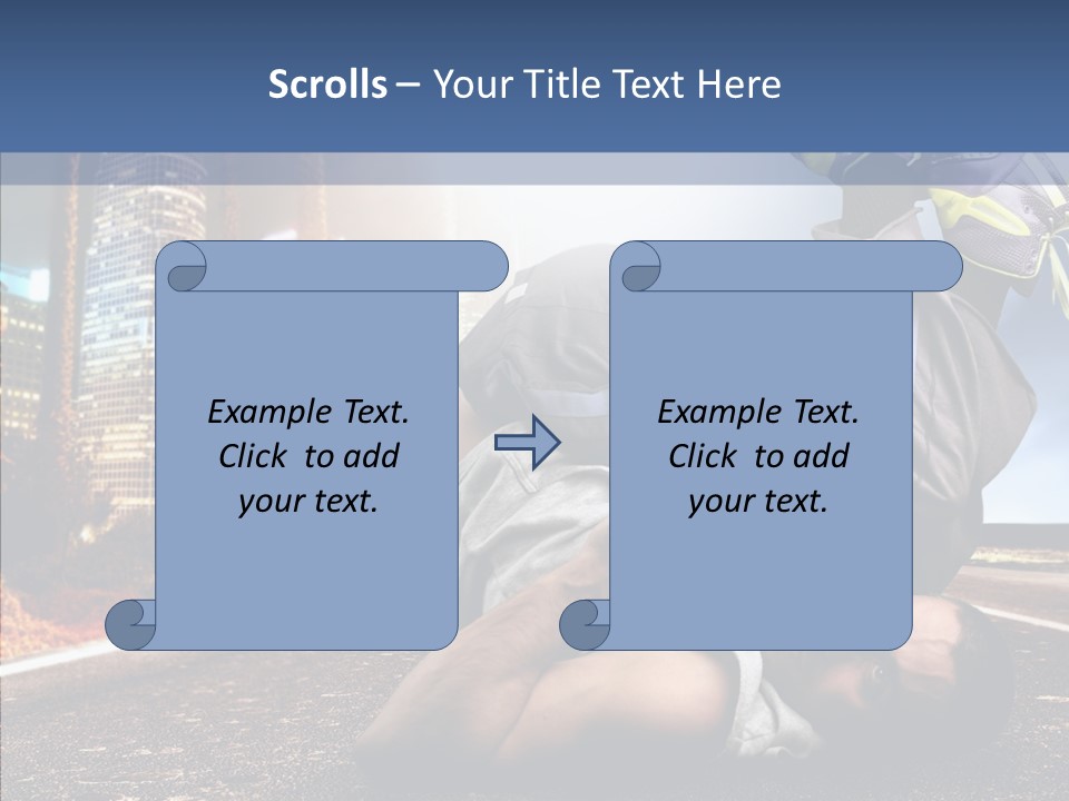 Travel Man Street PowerPoint Template