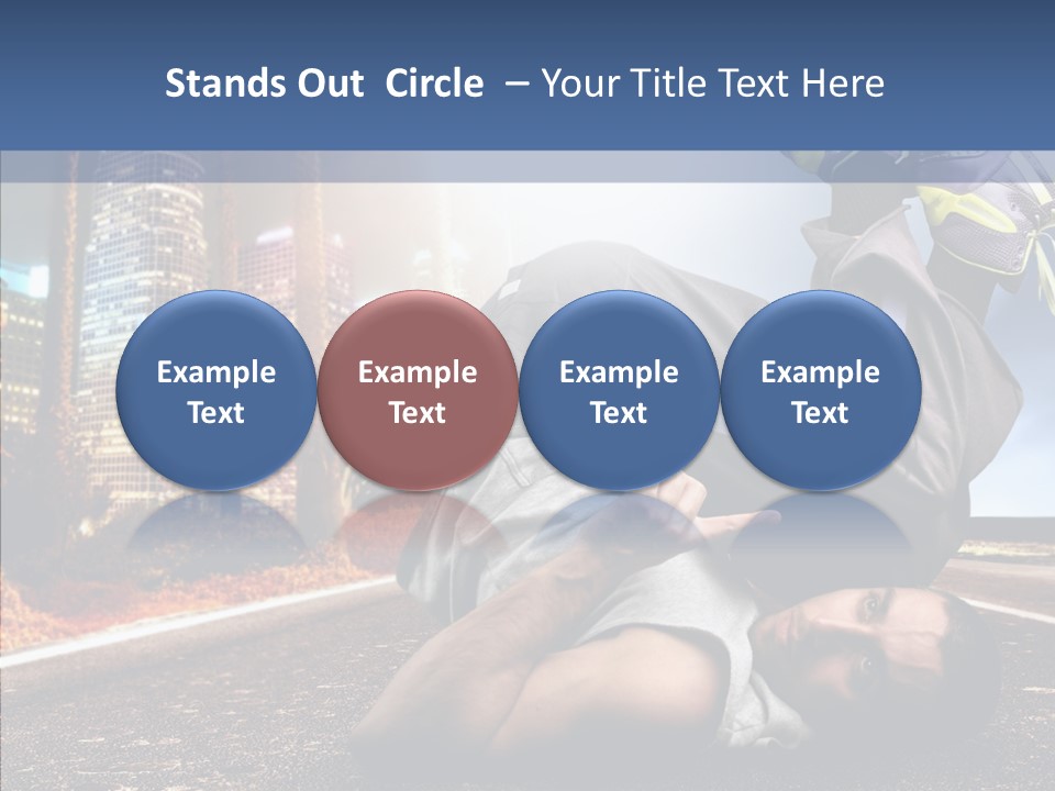 Travel Man Street PowerPoint Template