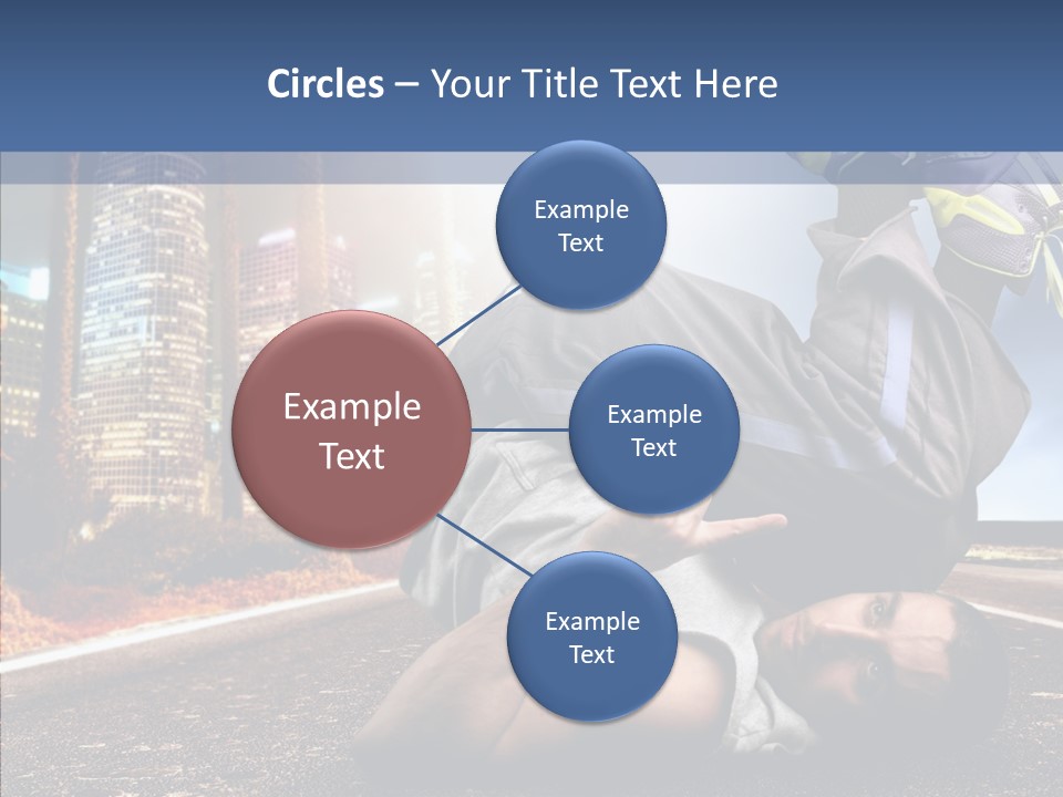 Travel Man Street PowerPoint Template