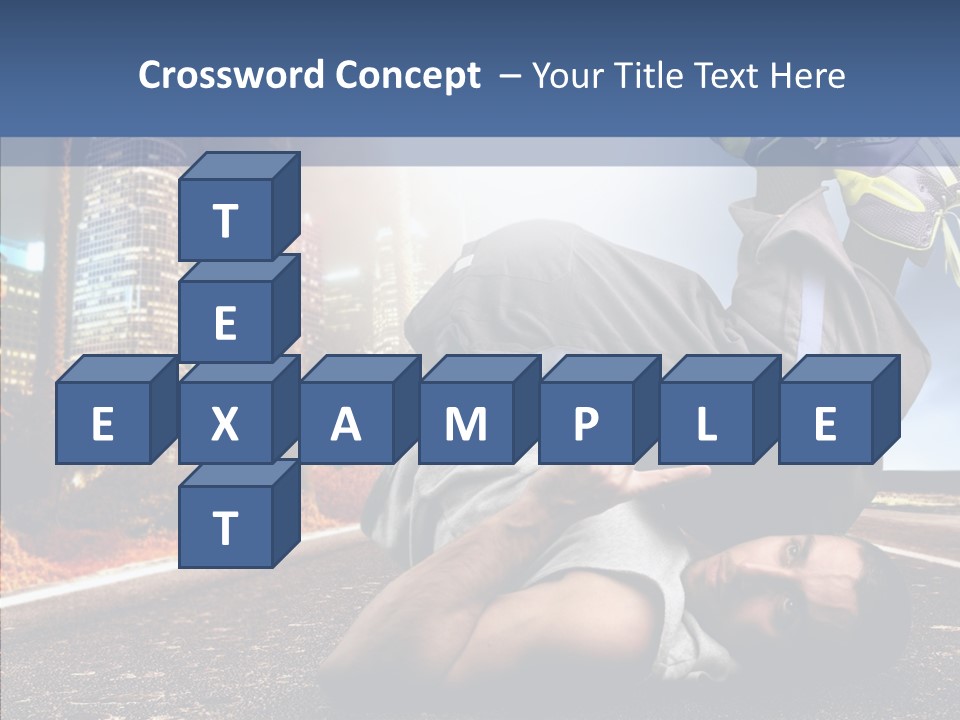 Travel Man Street PowerPoint Template