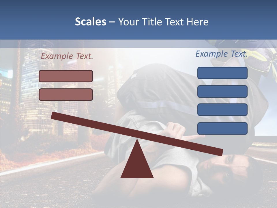 Travel Man Street PowerPoint Template