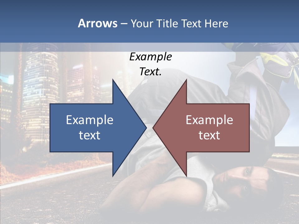 Travel Man Street PowerPoint Template