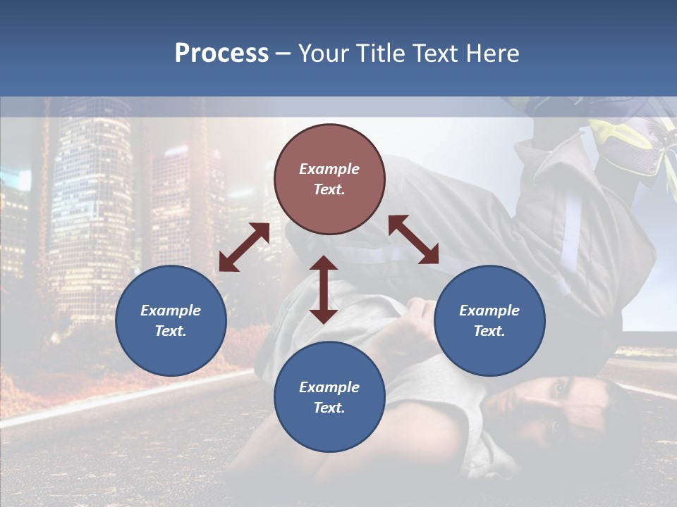 Travel Man Street PowerPoint Template