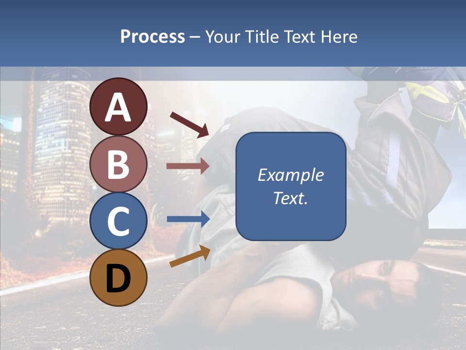 Travel Man Street PowerPoint Template