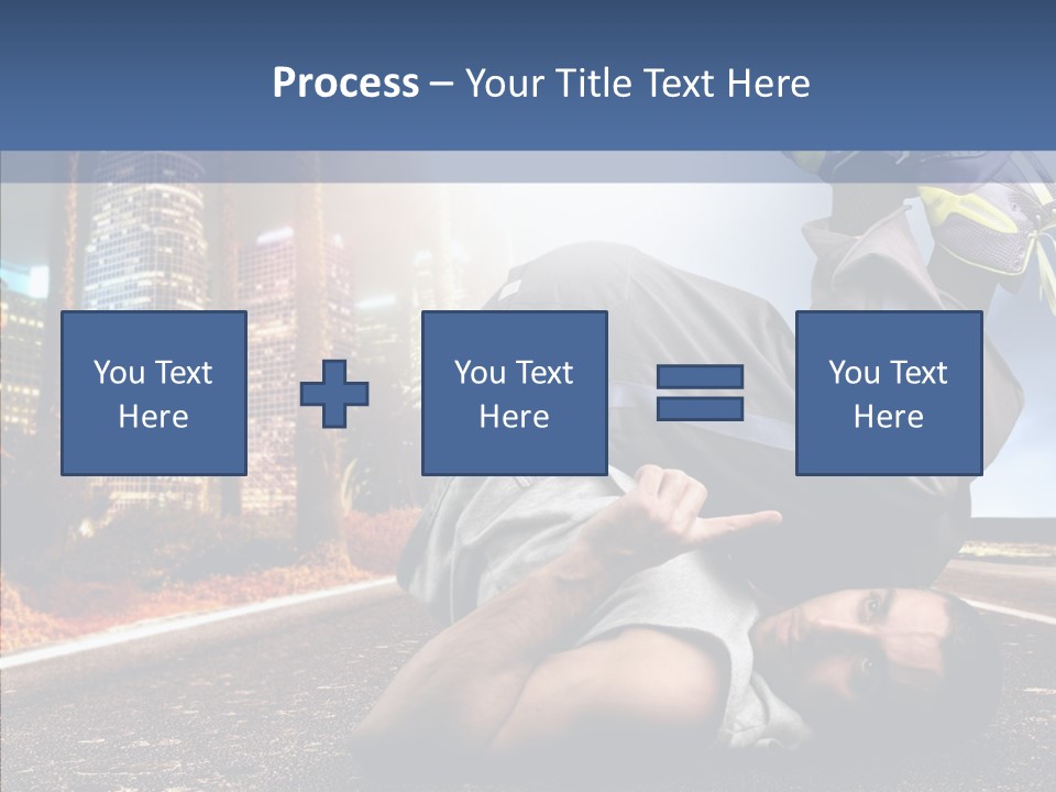 Travel Man Street PowerPoint Template