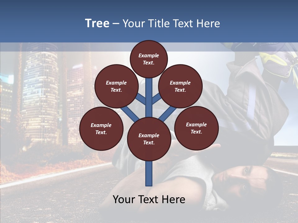 Travel Man Street PowerPoint Template